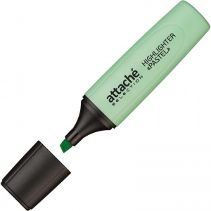 Маркер-текстовыделитель Attache Selection Pastel (1-5мм, зеленый) 12шт.