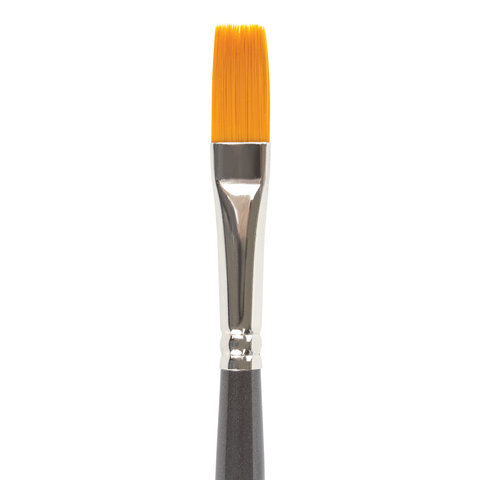 Кисть художественная Brauberg Art Classic, синтетика жесткая, плоская, №8, длинная ручка