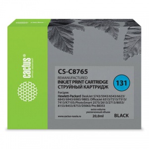 Картридж CACTUS совместимый с HP 131 C8765H (480 страниц) черный (CS-C8765)