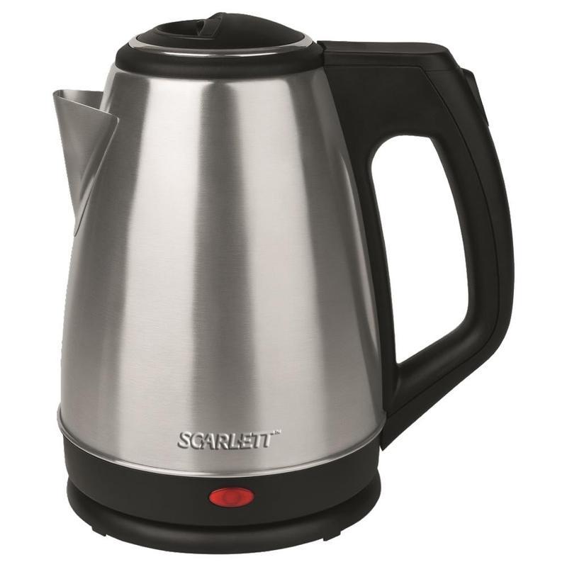 Чайник электрический Scarlett SC-EK21S25, 1350Вт, серебристый (SC-EK21S25)