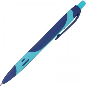 Ручка шариковая автоматическая Attache Selection Sporty Color Zone (0.5мм, синий цвет чернил, масляная основа, корпус синий) 1шт.