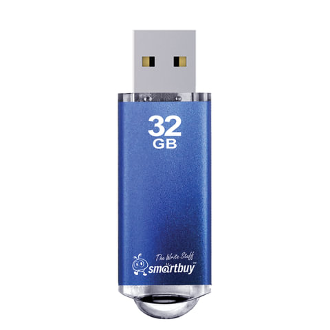 Флэш-диск USB 32Gb SmartBuy V-Cut, USB2.0, синий (SB32GbVC-B)