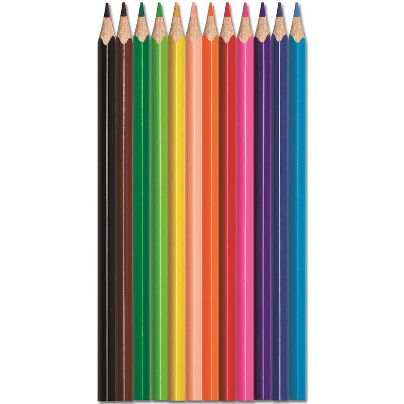 Карандаши цветные 12 цветов Maped Color'Peps (L=177мм, D=7мм, d=2.9мм, 3гр) картонная упаковка (183212), 12 уп.