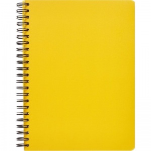 Бизнес-тетрадь А5 Attache Bright colours, 96 листов, клетка, желтая (207x260мм)