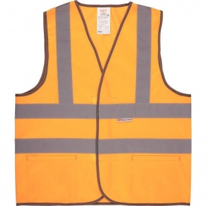 Спец.одежда Жилет сигнальный тип 8Т, оранжевый (размер 52-54 (XL))