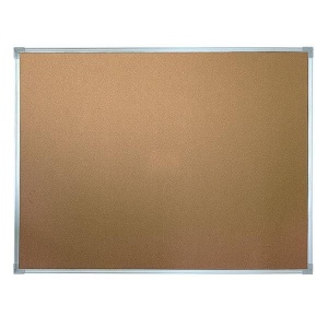 Доска пробковая inФОРМАТ (90x120см, алюминиевая рамка, коричневая)