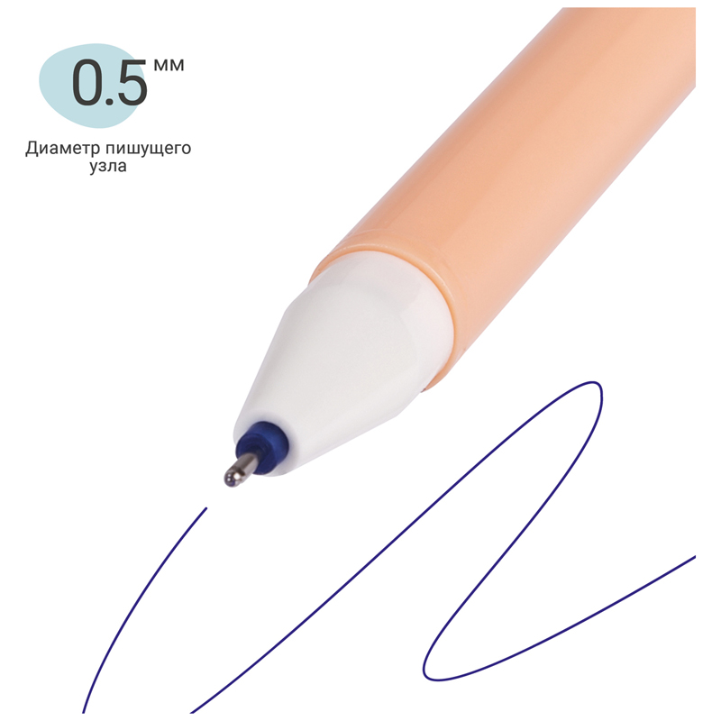 Ручка гелевая стираемая MESHU &quot;Сute Friends&quot; (0.5мм, синяя, корпус цветной) 36шт. (MS_60935)