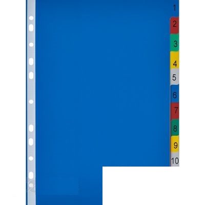 Разделитель листов пластиковый Attache Selection (А4, на 20л., А-Я алфавит) цветной