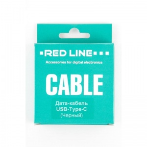 Кабель USB2.0 Red Line, USB-A (m) - USB Type-C, 1м, черный (УТ000010553), 34шт.