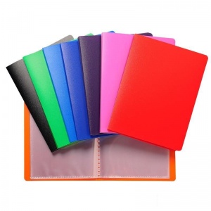 Папка файловая 20 вкладышей Exacompta Sichtbuch (А5, пластик, 105мкм) цветная