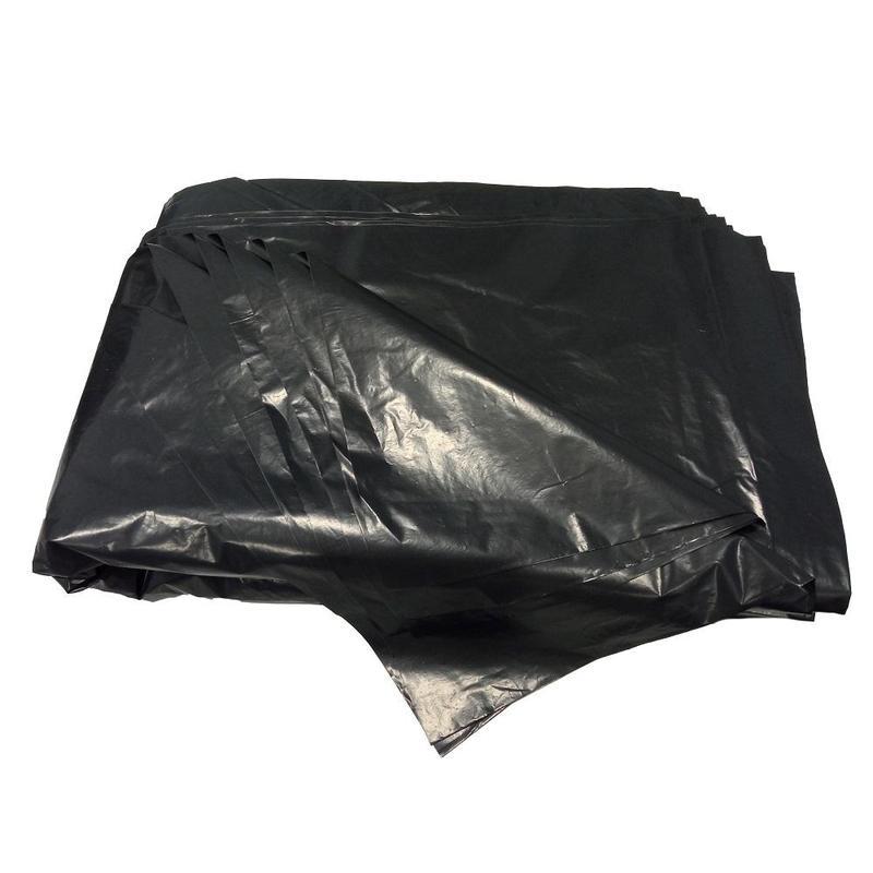 Пакеты для мусора 180л, Luscan (90x120см, 40мкм, черные) ПВД, 50шт., листовое сложение