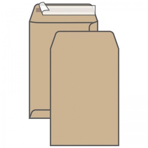 Пакет почтовый C4 KurtStrip (229x324, стрип) крафт, 250шт. (161150)