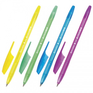 Ручка шариковая Brauberg X-333 Neon (0.35мм, синий цвет чернил, корпус тонированный) 1шт. (BP154)