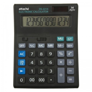 Калькулятор настольный Attache Economy (14-разрядный) черный