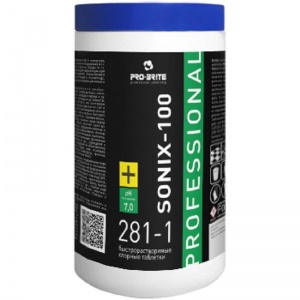 Промышленная химия Pro-Brite Sonix-100, 1кг, средство для дезинфекции отбеливающее, 310 таблеток