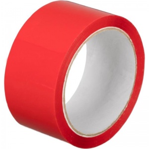 Клейкая лента (скотч) упаковочная (48мм x 55м, 45мкм, красная), 6шт.