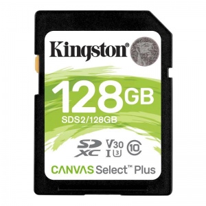 Карта памяти SDXC Kingston Canvas Select Plus 128Gb, SDS2/128Gb, 1шт.