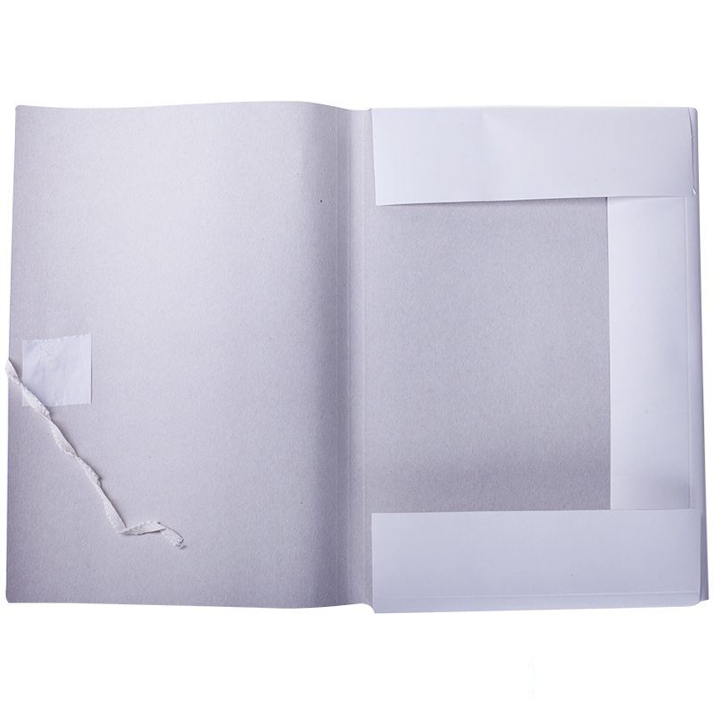 Папка с завязками картонная OfficeSpace (А4, 280 г/м2, на 200л., картон мелованный) белая (225336), 200шт.