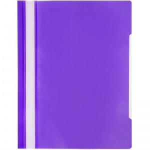 Папка-скоросшиватель Attache Элементари (А4, 150/180мкм, до 100л., пластик) фиолетовый, 10шт.