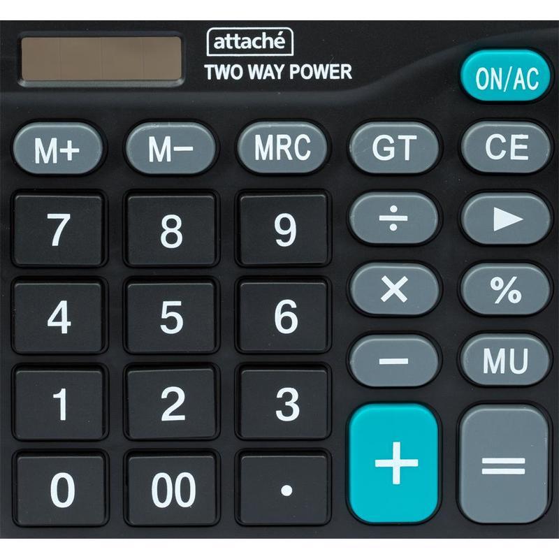 Калькулятор настольный Attache ATC-444-12F (12-разрядный) черный