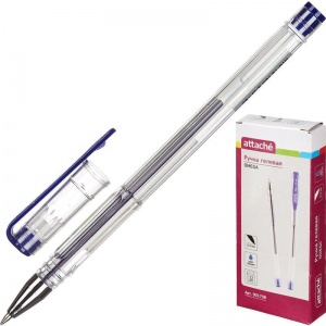 Ручка гелевая Attache Omega (0.5мм, синий), 12шт.