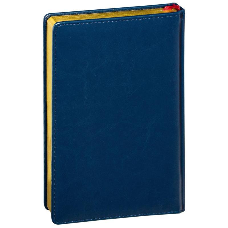 Ежедневник недатированный А5 Attache Sidney Nebraska (136 листов) обложка кожзам, синяя, золотистый срез
