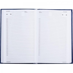 Ежедневник недатированный А5 Attache Economy (128 листов) обложка бумвинил, синяя