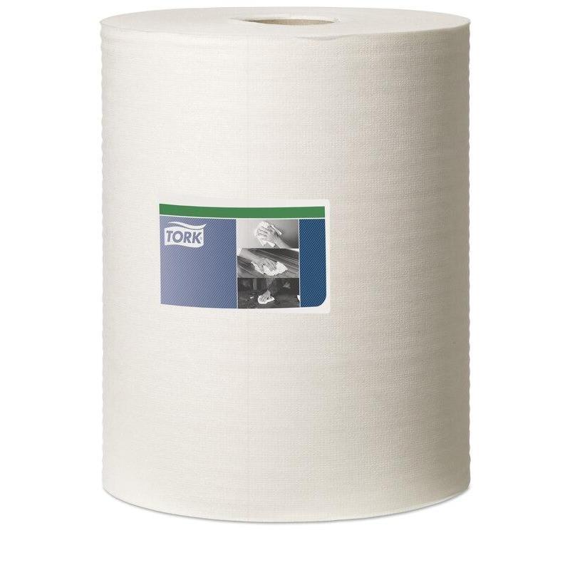 Протирочный материал в рулонах Tork W3, белый, 160 листов в упаковке (570137)