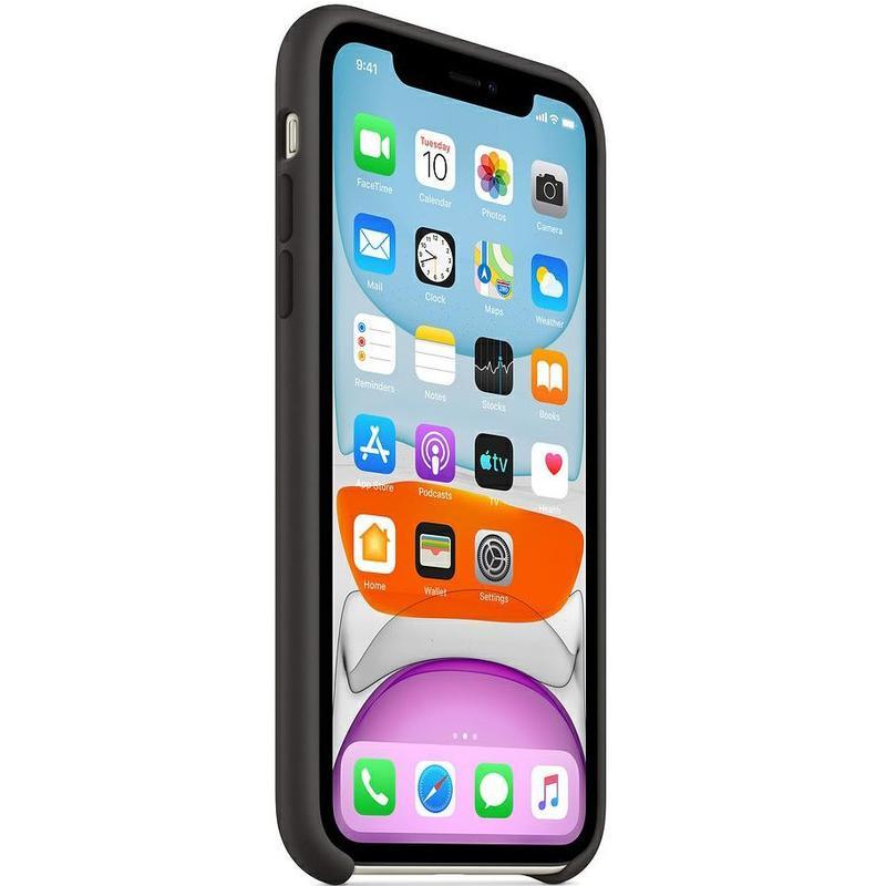 Чехол-накладка (клип-кейс) Apple Silicone Case для iPhone 11, черный (MWVU2ZM/A)