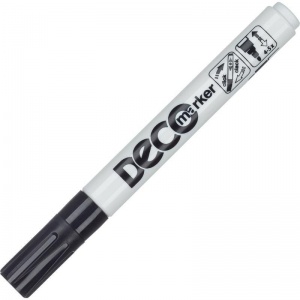 Маркер-краска ICO Deco (2-4мм, черный) пластик, 10шт.