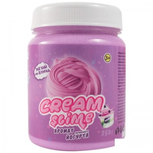 Слайм (лизун) Cream-Slime, фиолетовый, с ароматом йогурта, 250г (SF02-J)