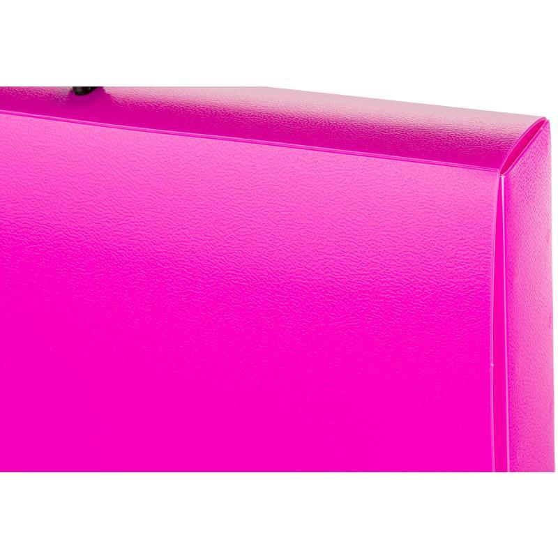 Папка-портфель Attache Neon (А4, 1 отделение, розовая, 335x230мм)