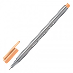 Ручка капиллярная Staedtler (0.3мм, трехгранная) светло-оранжевая, 10шт. (334-43)
