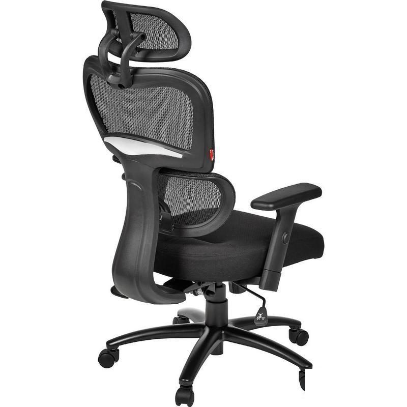 Кресло руководителя Easy Chair 647 TTW, ткань/сетка черная, пластик