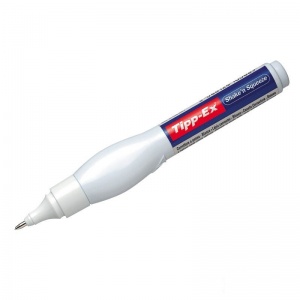 Корректирующая ручка BIC Tipp-ex Shake'n'Squeeze, 8мл, металлический наконечник, 10шт. (8610711)