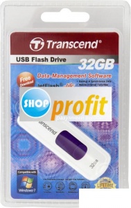 Флэш-диск USB 32Gb Transcend Jetflash 530, фиолетовый и белый (TS32GJF530)