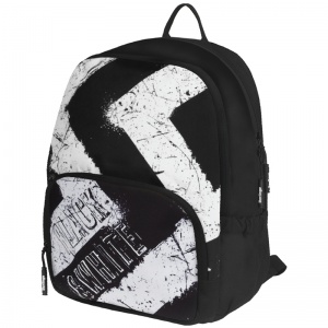 Рюкзак школьный Berlingo Light "Black White", 39,5x28x16см, 2 отделения, 3 кармана, уплотненная спинка (RU08020)