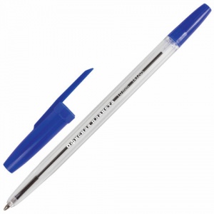 Ручка шариковая Офисная планета Line (0.5мм, синий цвет чернил) 100шт. (143205)
