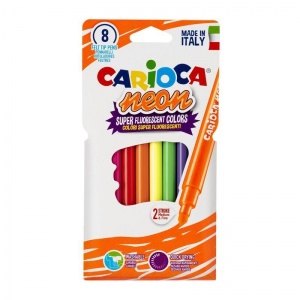 Набор фломастеров 8 цветов Carioca Neon (линия 1-4.7мм)