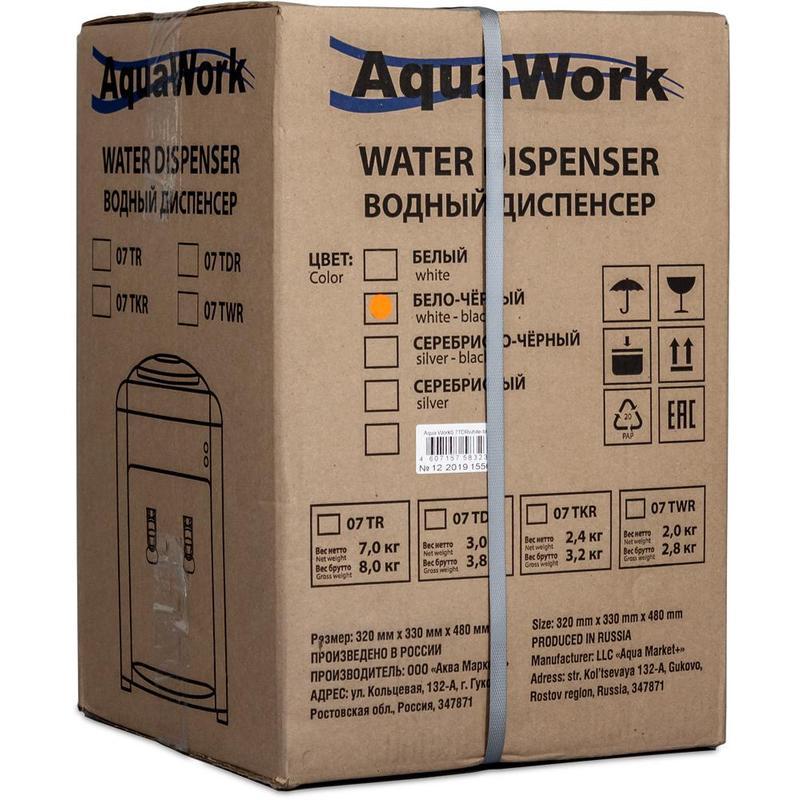 Кулер для воды (раздатчик) Aqua Work 0.7 TWR, бело-черный