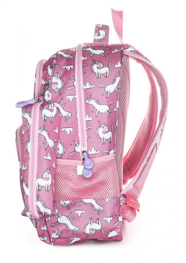 Рюкзак мягкий schoolФОРМАТ Little unicorn, модель Soft 2+, мягкий каркас, двухсекционный, 40,5х29х14см, 17л, для девочек