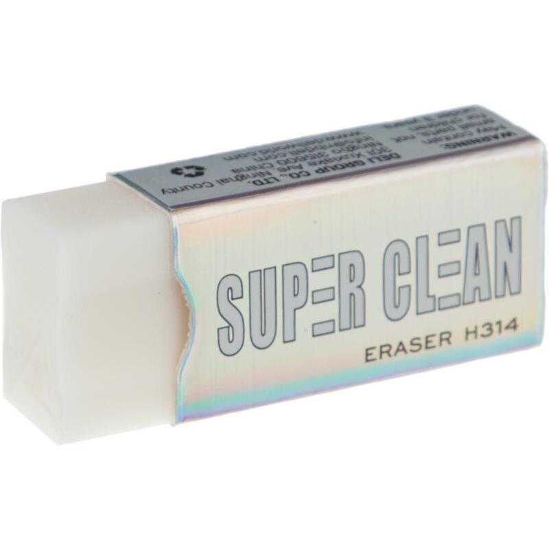Ластик Deli Super Clean, пвх, прямоугольный, 41x17x11мм, 24шт. (EH314)