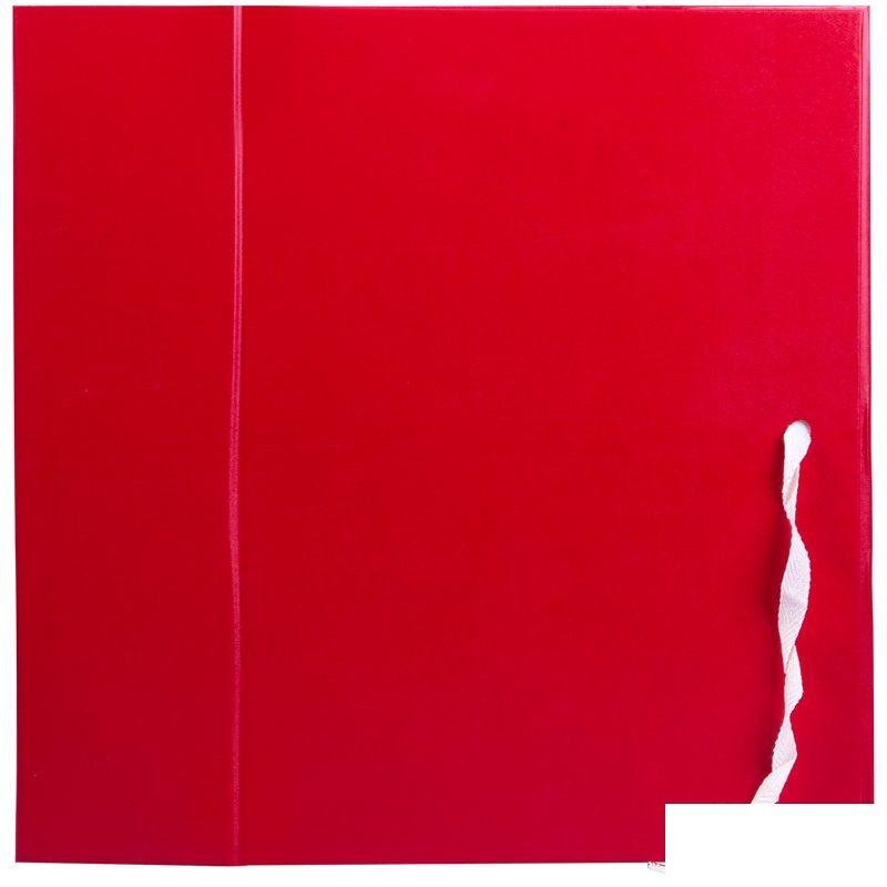 Короб архивный OfficeSpace (А4, 80мм, картон/бумвинил, разборный) красный (284720), 20шт.