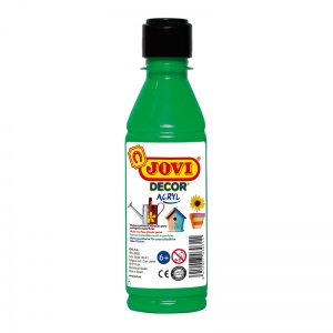 Краска акриловая художественная Jovi, 250мл, пластиковая бутылка, зеленый (68017), 12шт.
