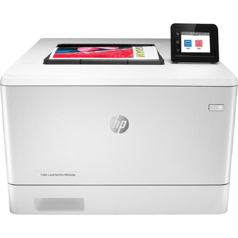 Принтер лазерный цветной HP LaserJet Pro Color M454dw, белый, USB/LAN/Wi-Fi (W1Y45A)