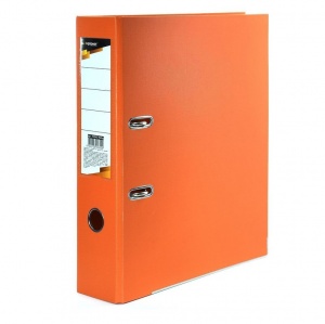 Папка с арочным механизмом inФОРМАТ (75мм, А4, картон/двухсторонее покрытие пвх) оранжевая
