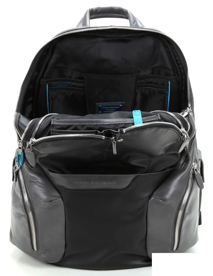 Рюкзак дорожный Piquadro Coleos, натур.кожа, черный (CA2943OS/N)