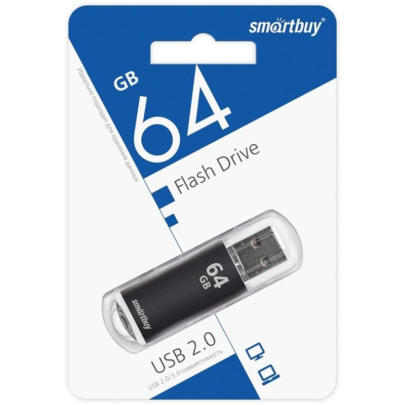 Флэш-диск USB 64Gb SmartBuy V-Cut (SB64GBVC-K)