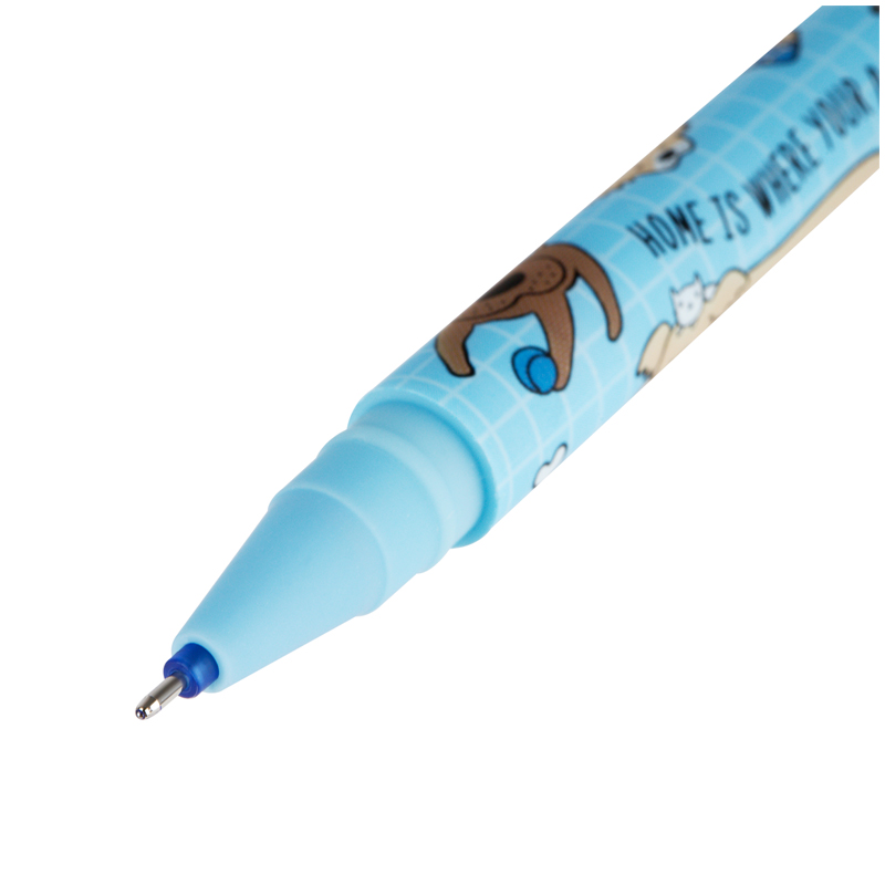 Ручка гелевая стираемая MESHU &quot;Best friend&quot; (0.5мм, синяя, софт-тач) 36шт. (MS_54155)
