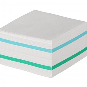 Блок-кубик для записей Attache, 90x90x50мм, разноцветный